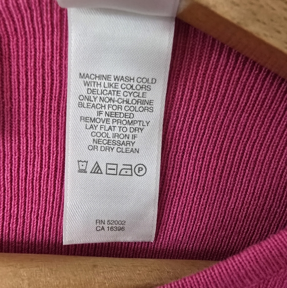 Emma James Pink Attached Cardigan Bow Tie Sweater Top Women's Petite Small - Picture 8 of 8